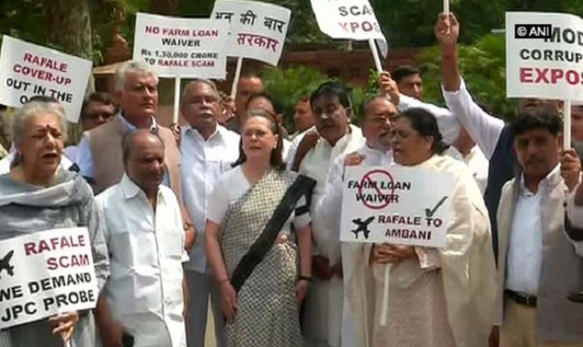 Rajya Sabha adjourned over Rafale row